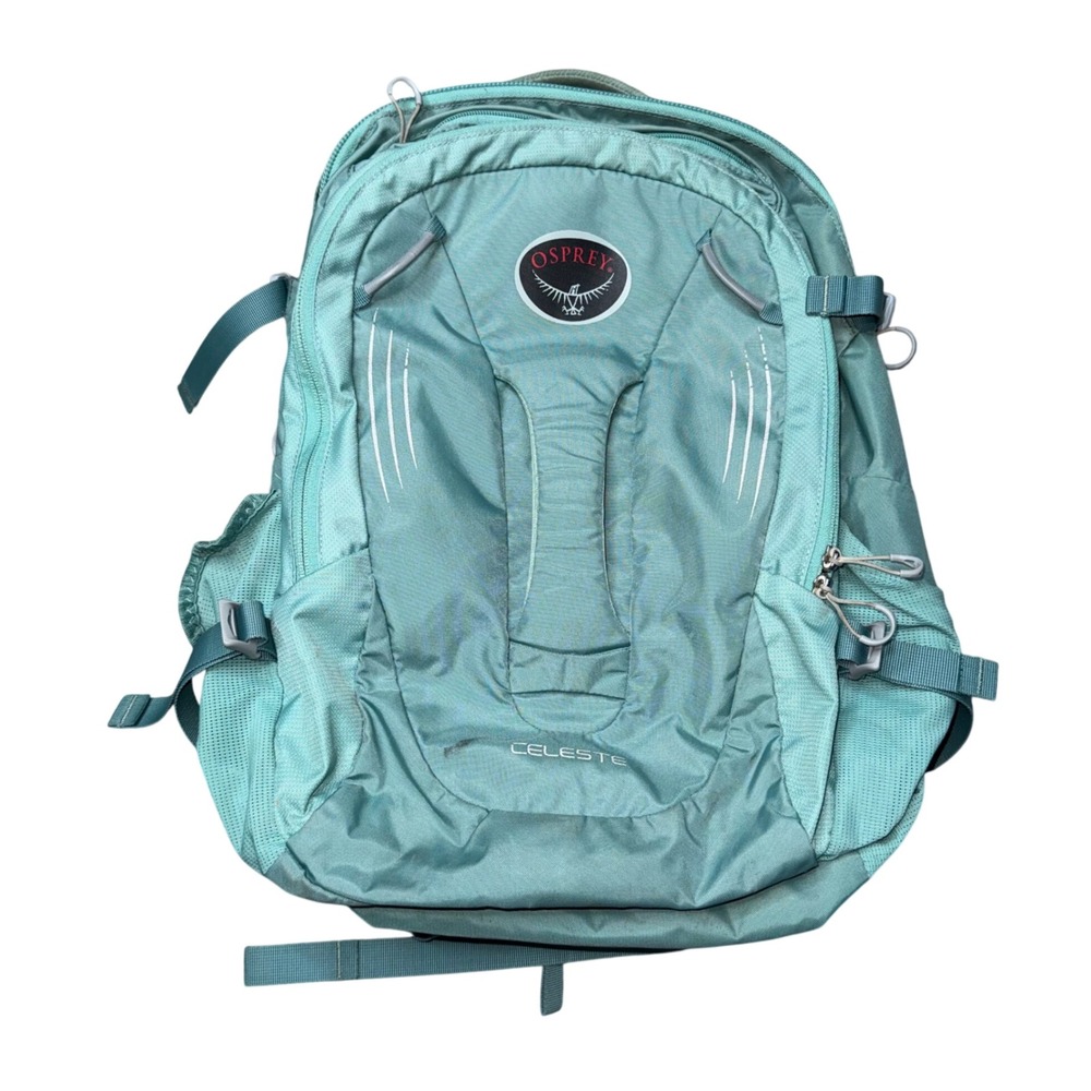 Osprey Celeste Backpack Womens 29L Teal Green Good Laptop Daypack Hiking Bag